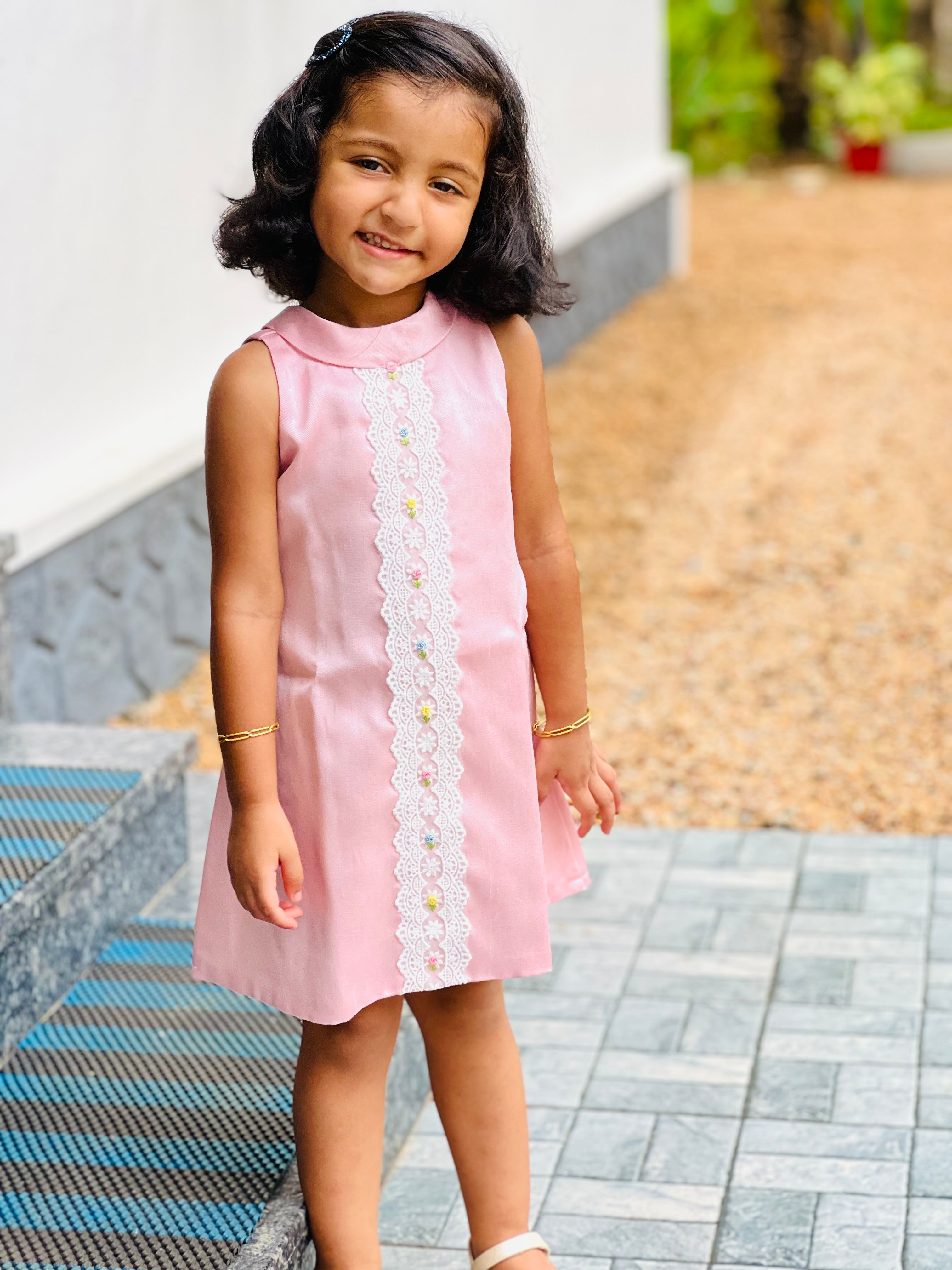 Aline semi silk frock