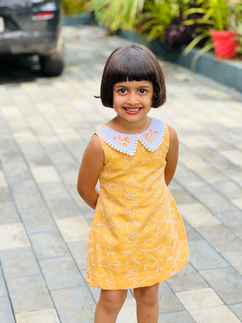 Kota Fabric Fishcut frock 🖤