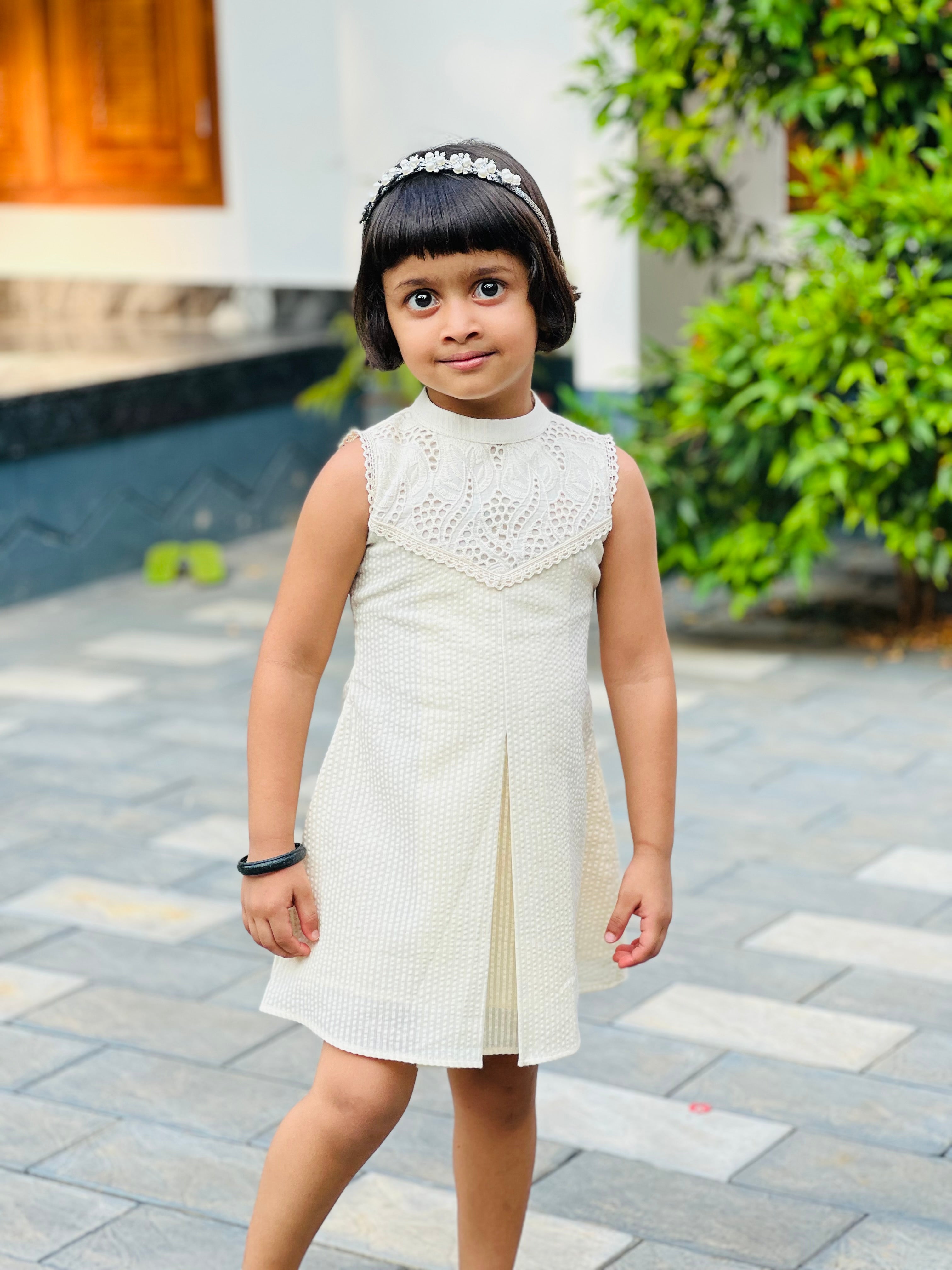 Cotton cutwork frock ✨🤎