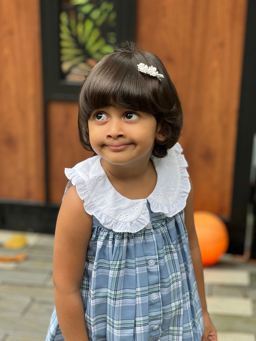 Cotton check frock 💫🛍️