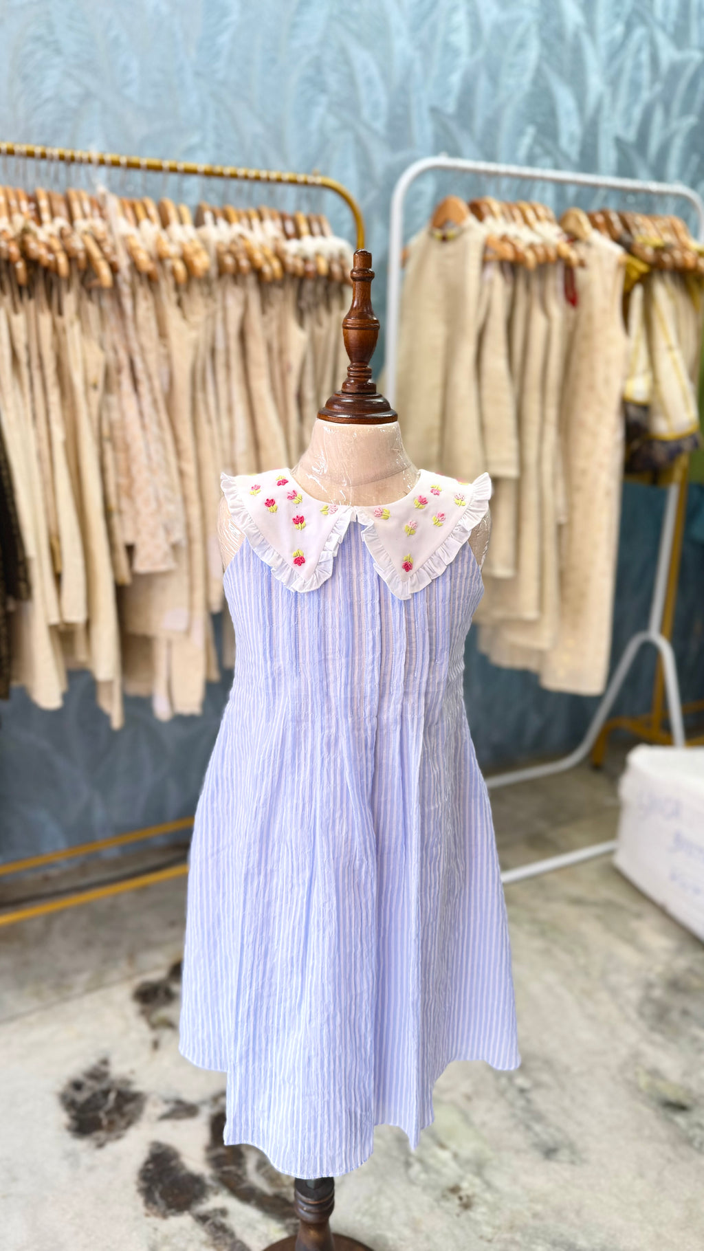 Cotton blue stripe frocks ✨✨