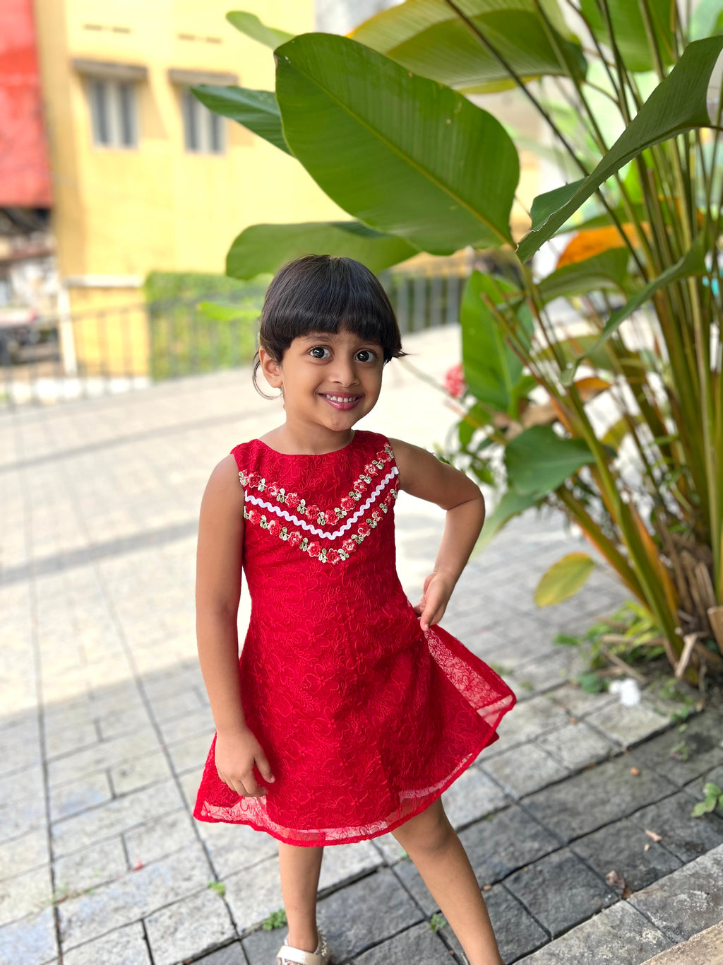 My little lady in red, looking merry and bright! ✨