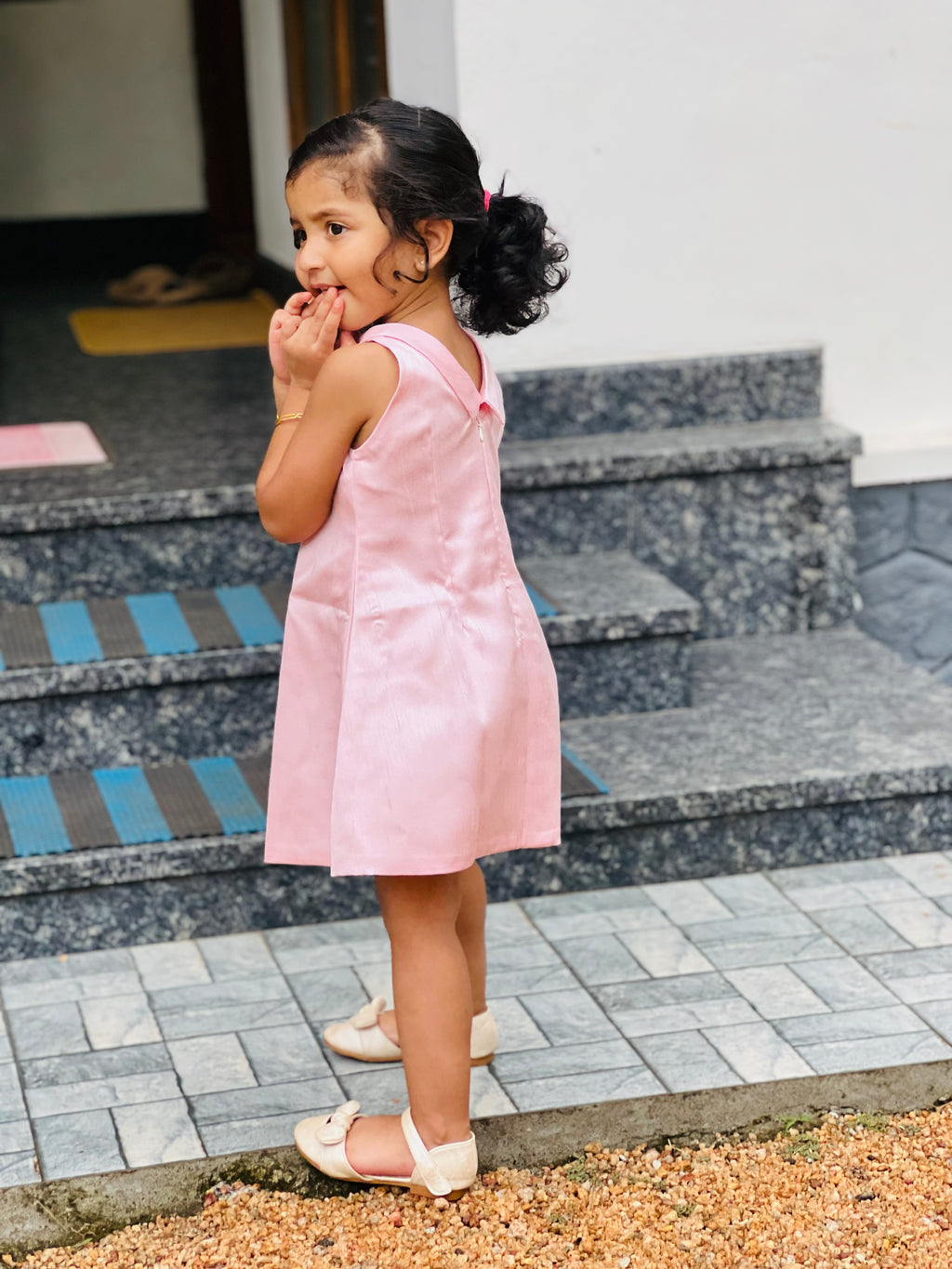 Aline semi silk frock