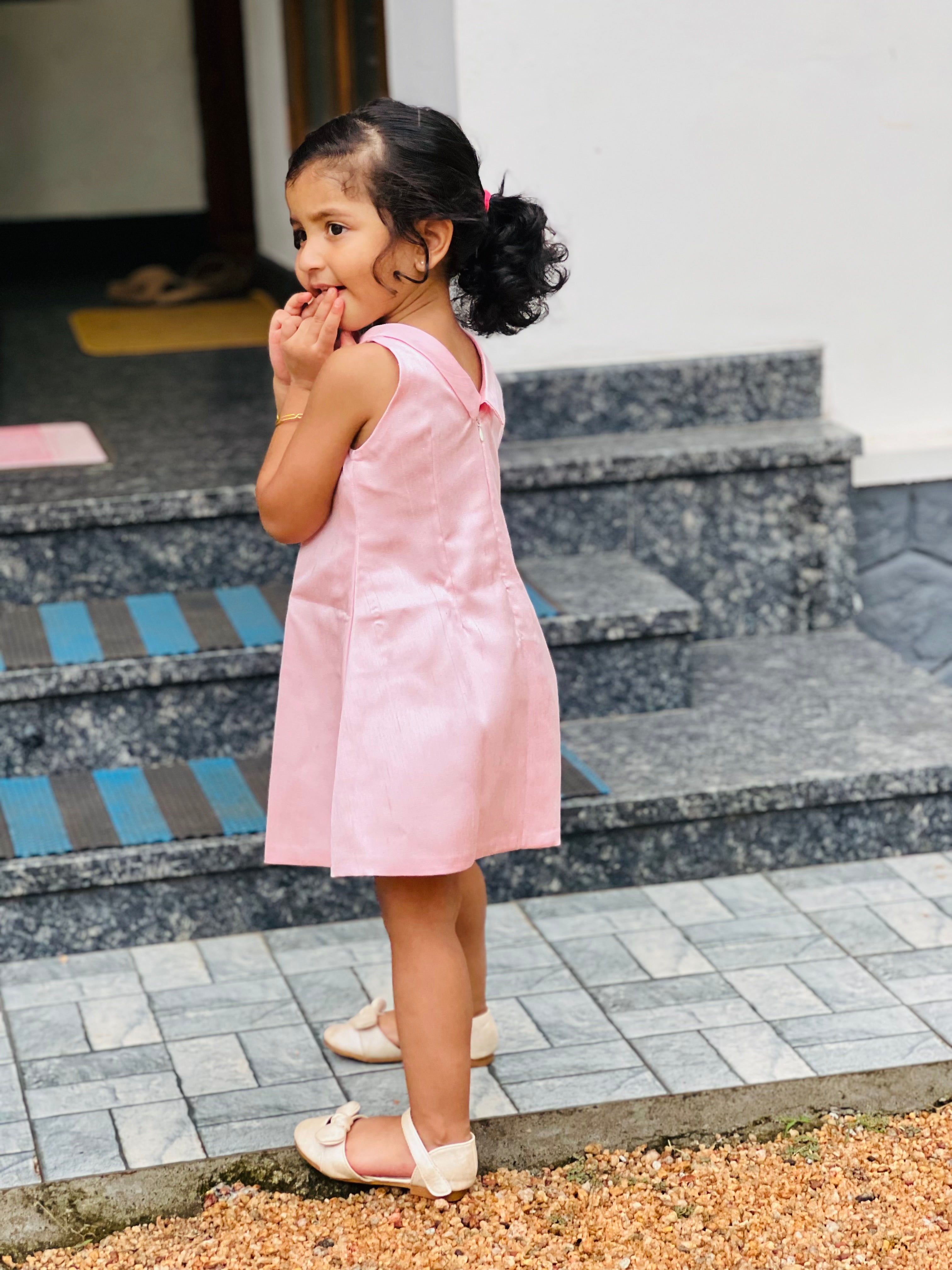 Aline semi silk frock