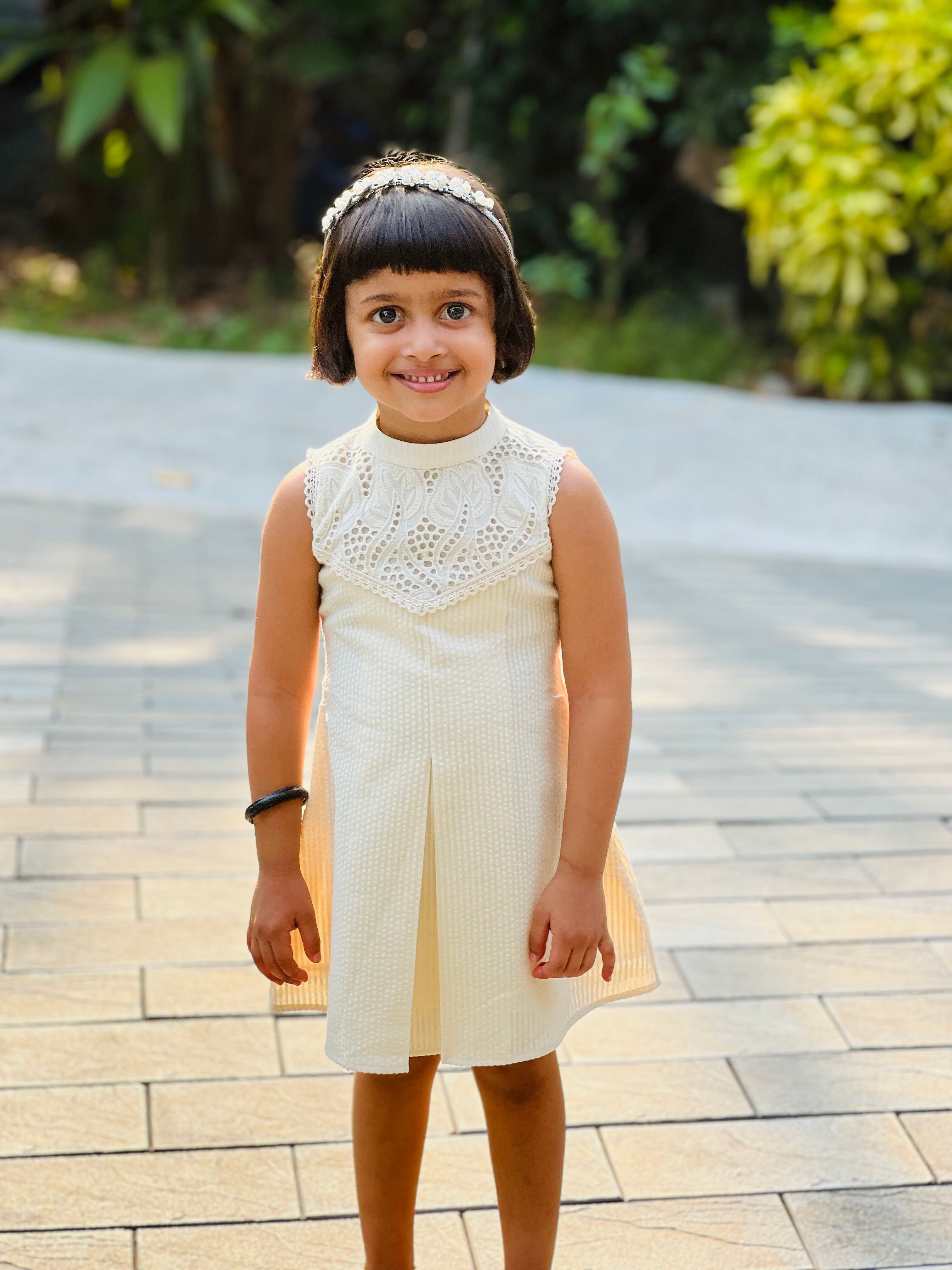 Cotton cutwork frock ✨🤎