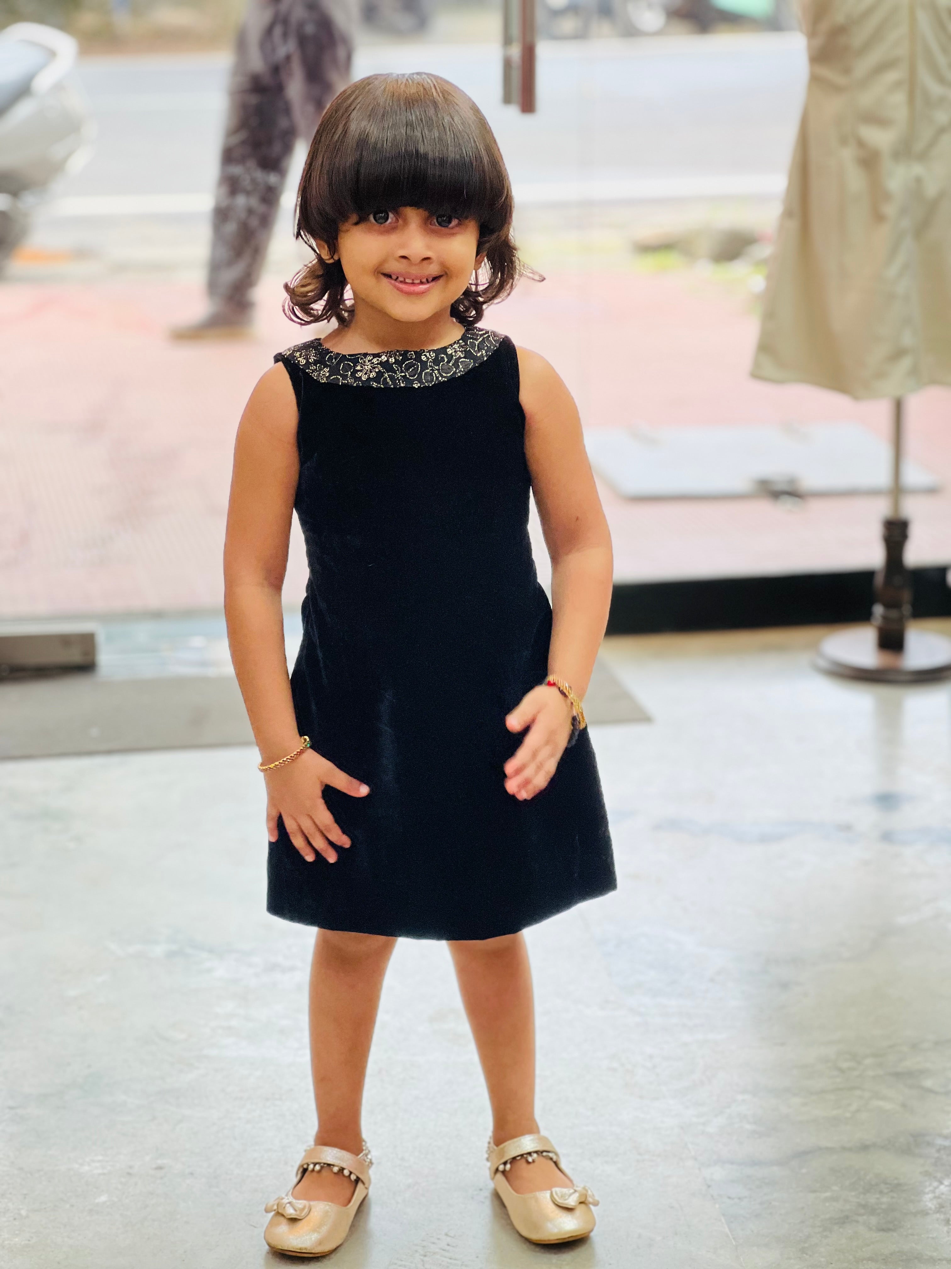 Black velvet frock 💫🖤💫🖤