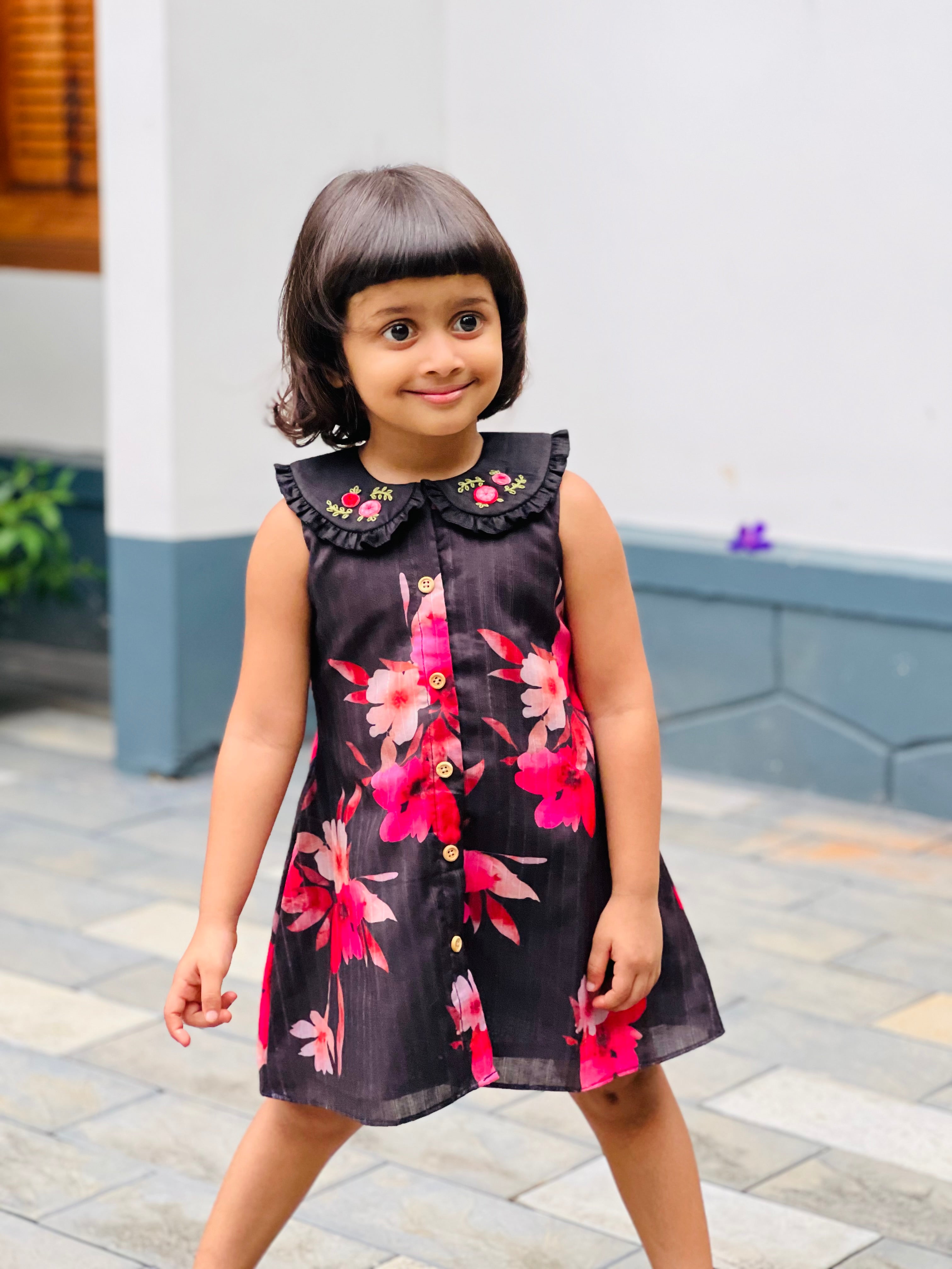 “Floral magic wrapped in a frock.”🌺