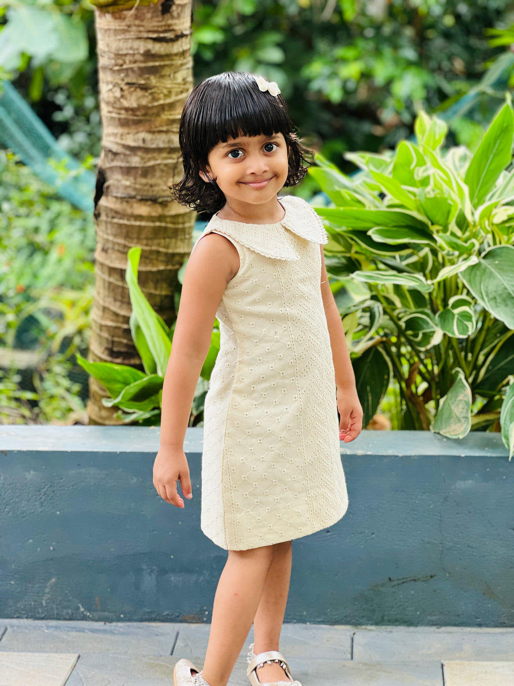 Pretty in her favorite dress 💫🤍💫🤍