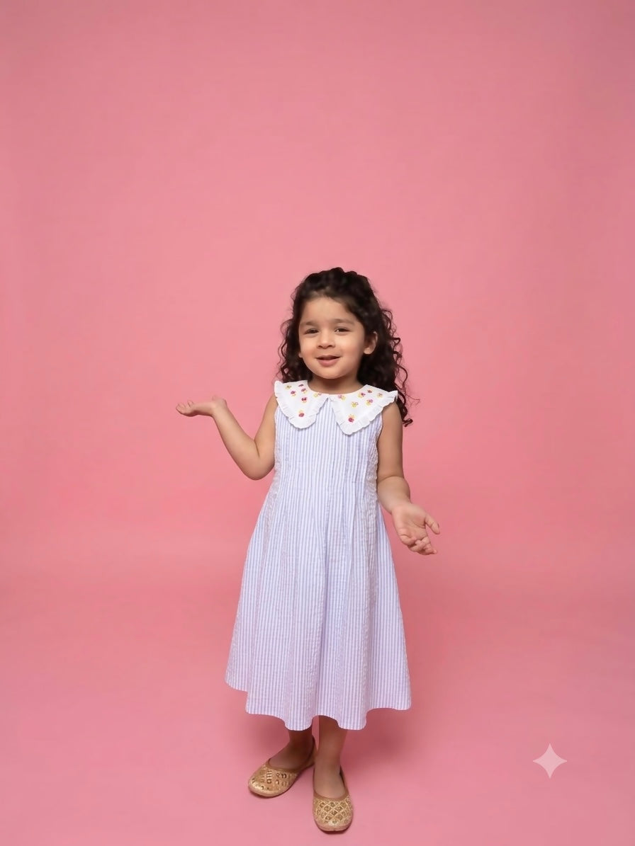 Cotton blue stripe frocks ✨✨