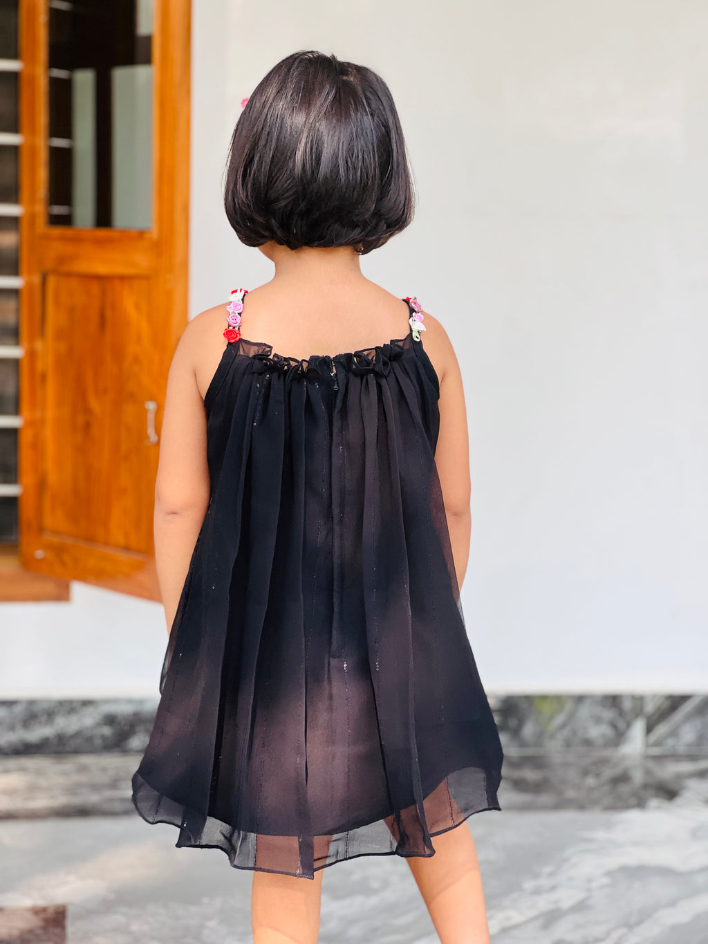 Cute Black Georgette frock 💫🖤💫🖤