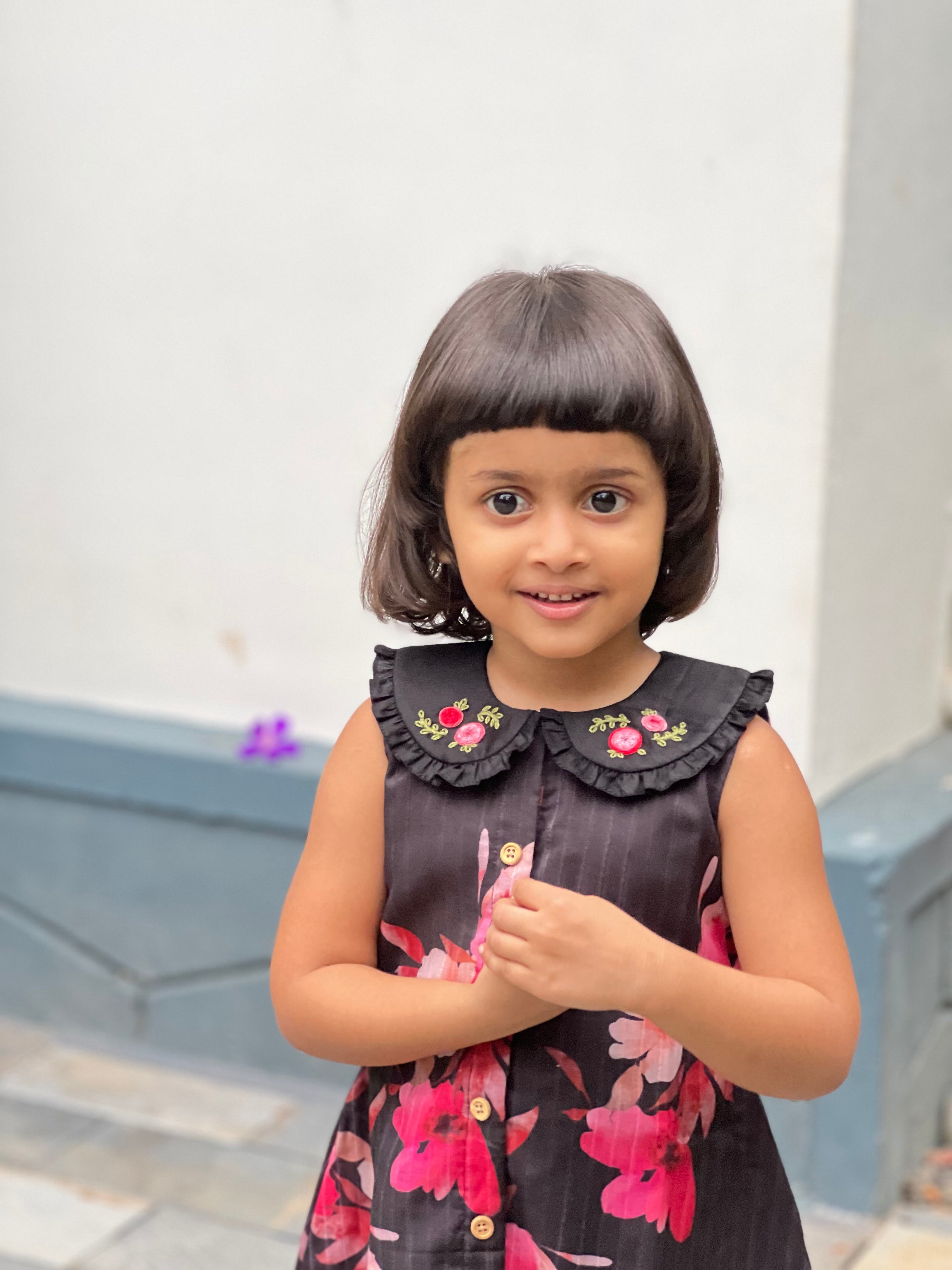 “Floral magic wrapped in a frock.”🌺