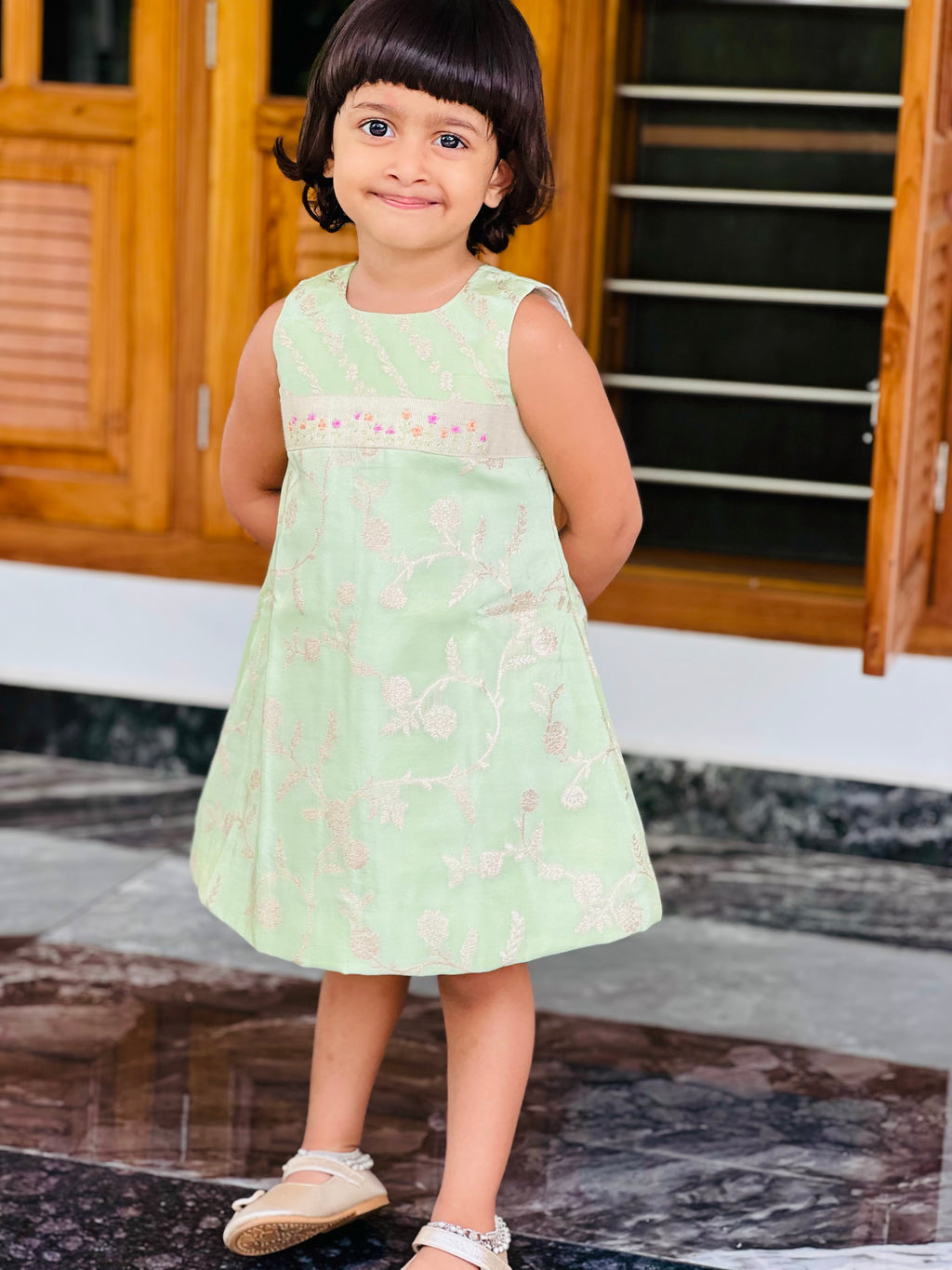 Cute Aline frock 💫💚💫