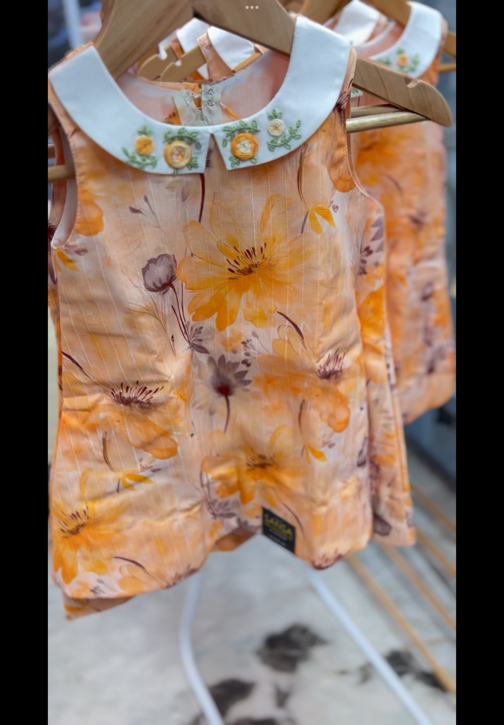 A little frock full of floral charm 🌼