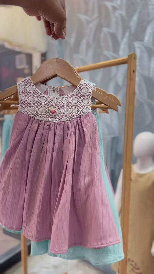 Crash crape frock